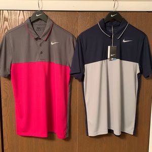Two Nike Golf Polos (Medium)
